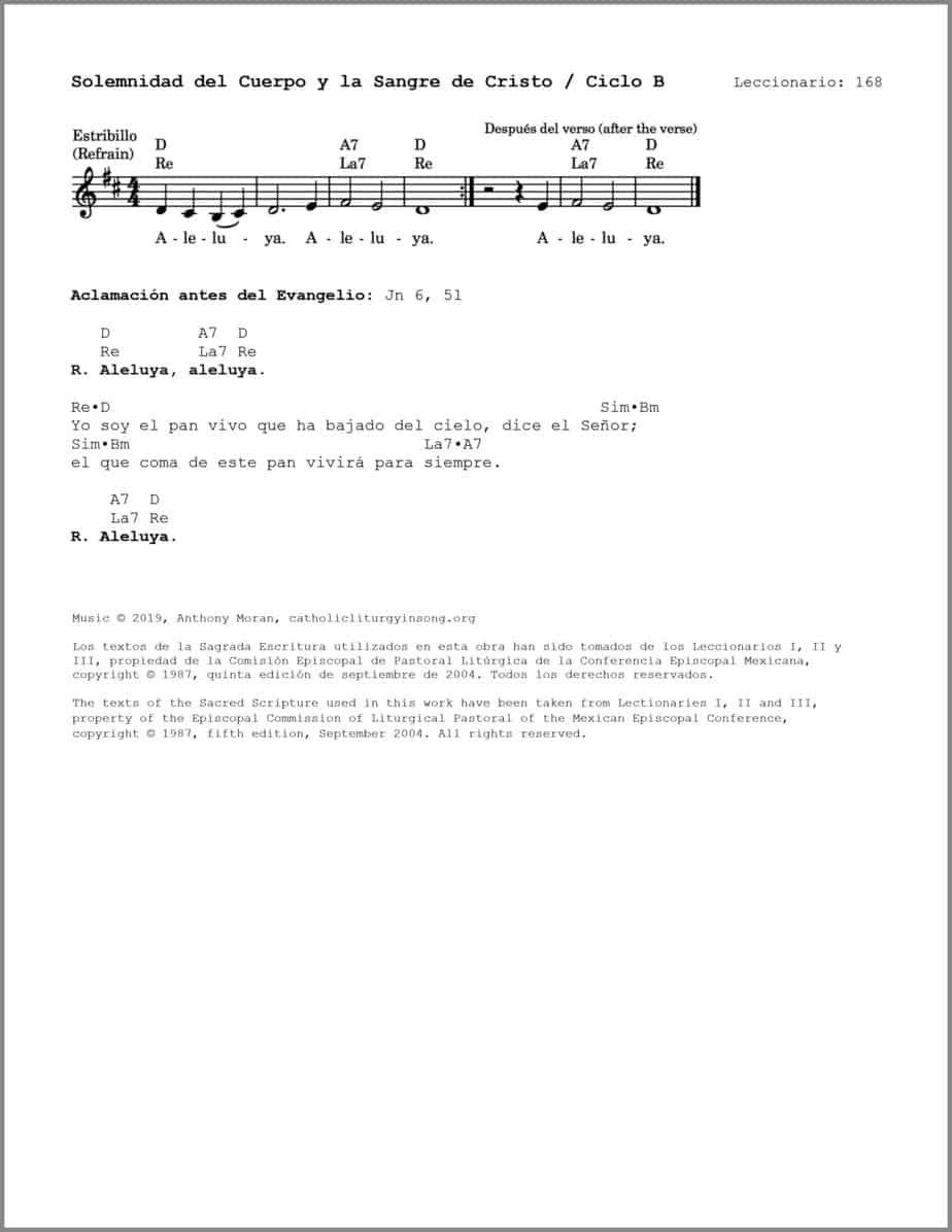 Solemnidad del Cuerpo y la Sangre de Cristo B - Salmo 115 - Levantaré el cáliz de la salvación - Image 3