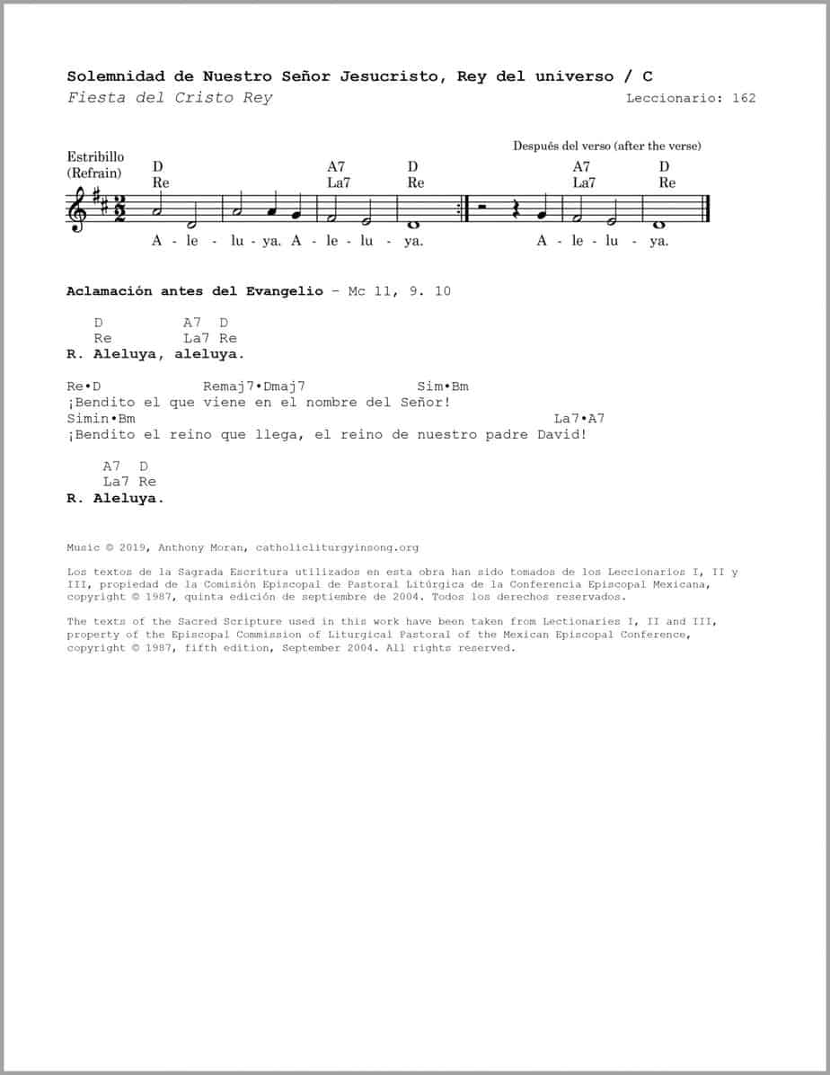 Solemnidad de Nuestro Señor Jesucristo, Rey del universo C - Salmo 121 - Vayamos con alegría al encuentro del Señor - Image 3