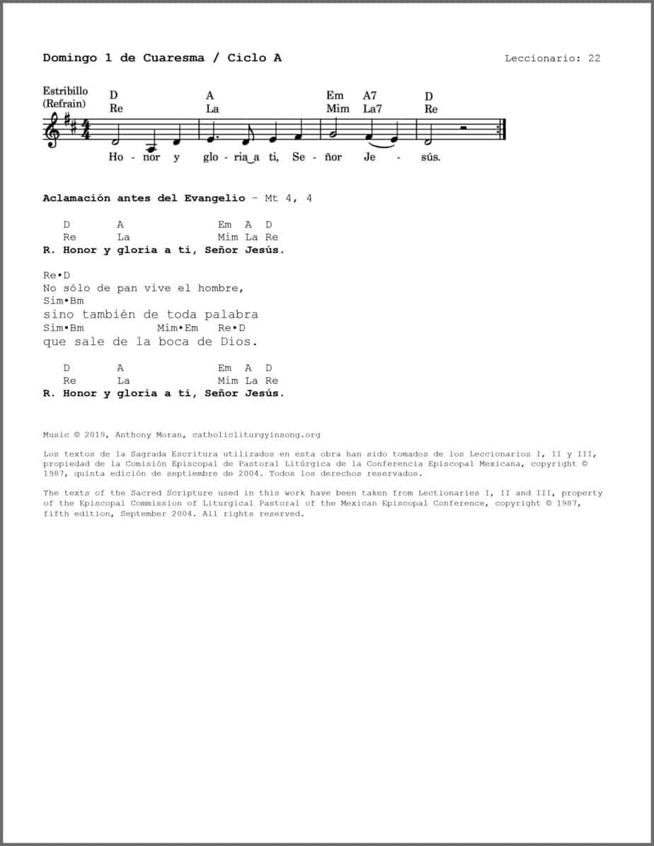 Domingo 1 de Cuaresma A - Salmo 50 - Misericordia, Señor, hemos pecado - Image 3