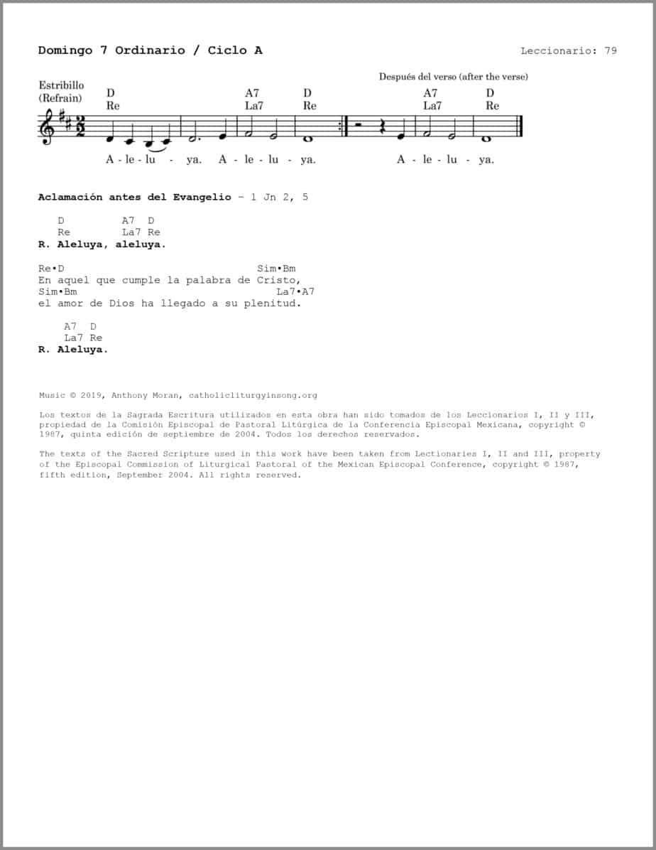Domingo 7 Ordinario A - Salmo 102 - El Señor es compasivo y misericordioso - Image 3