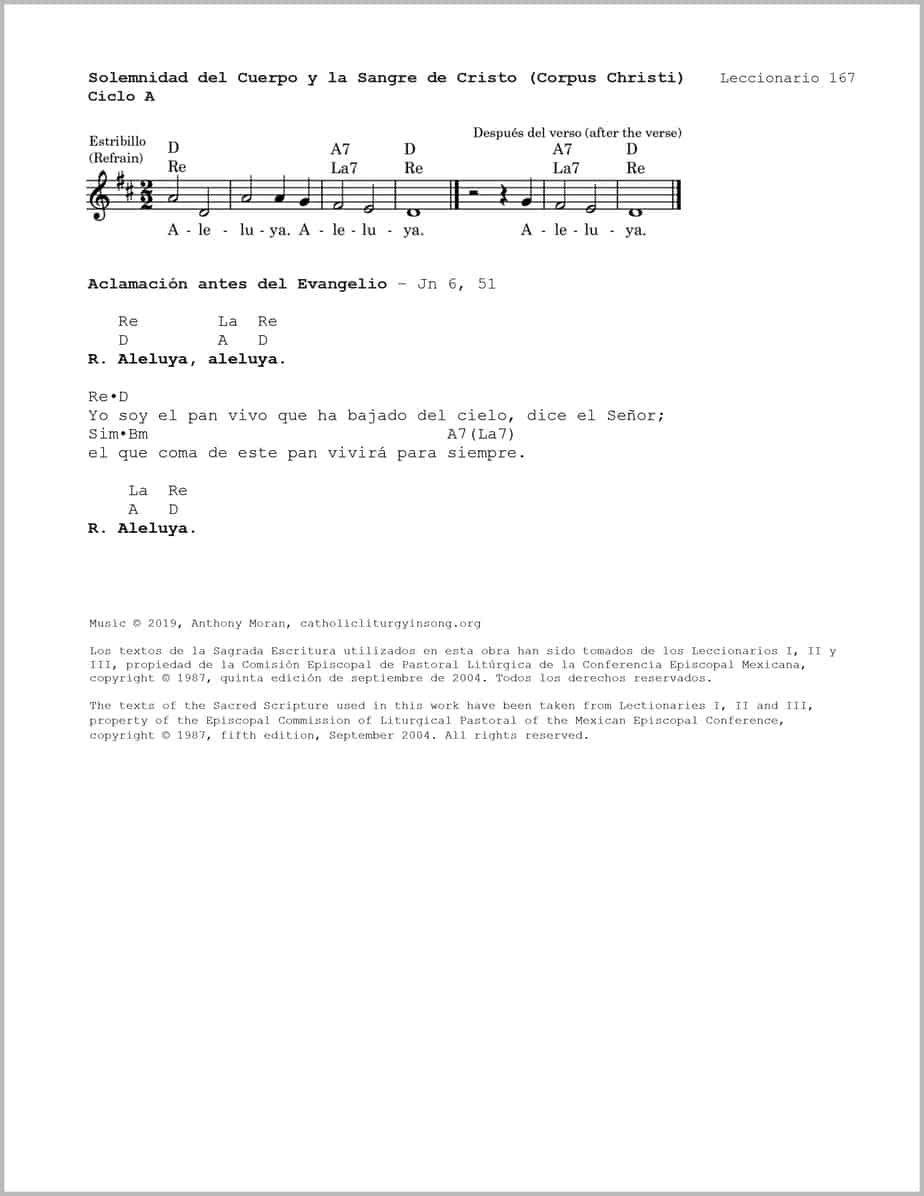 Solemnidad del Cuerpo y la Sangre de Cristo A - Salmo 147 - Bendito sea el Señor - Image 2
