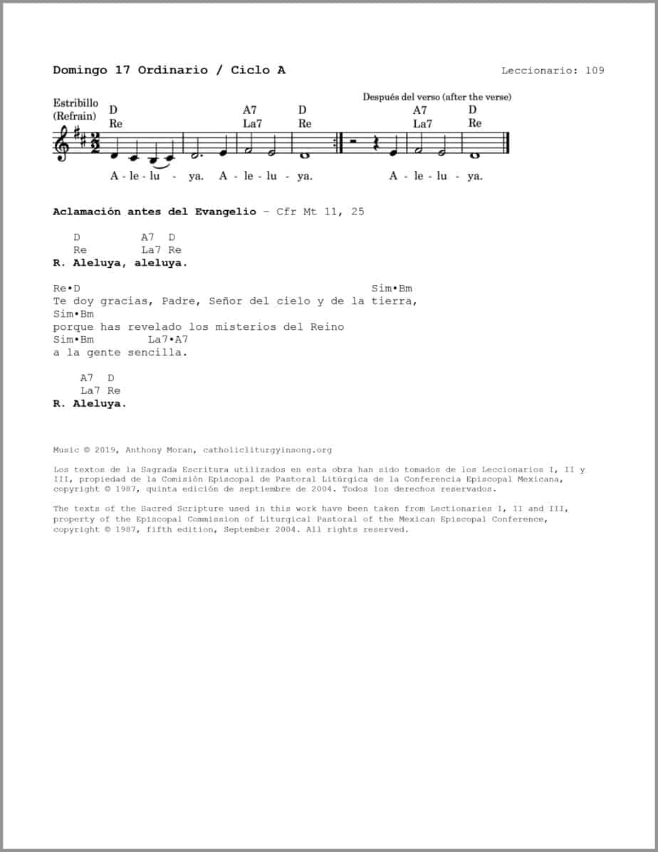 Domingo 17 Ordinario A - Salmo 118 - Yo amo, Señor, tus mandamientos - Image 3
