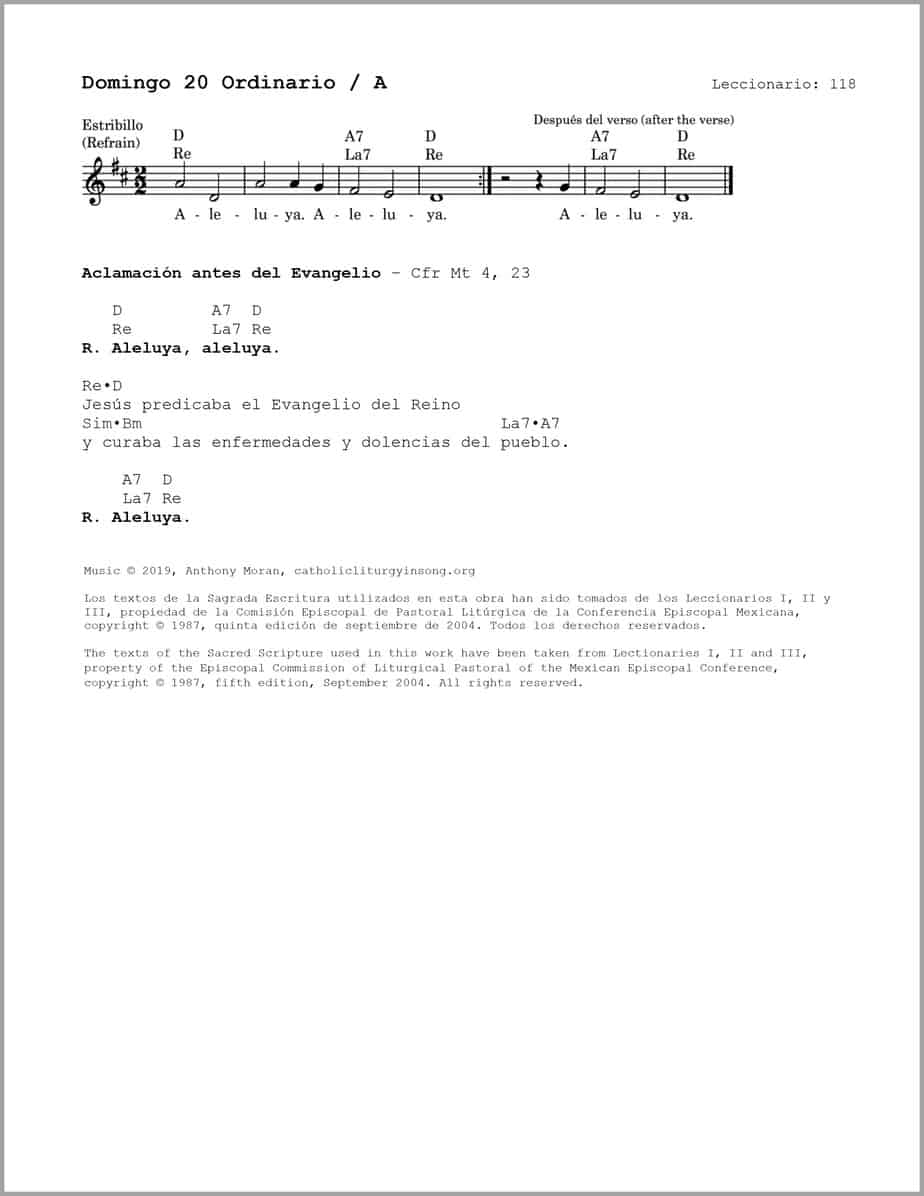 Domingo 20 Ordinario A - Salmo 66 - Que te alaben, Señor, todos los pueblos - Image 3