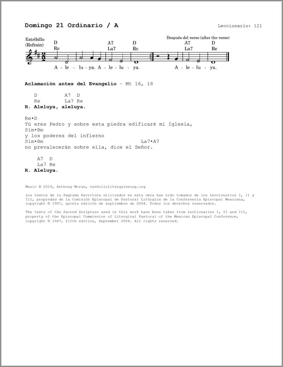 Domingo 21 Ordinario A - Salmo 137 - Señor, tu amor perdura eternamente - Image 3