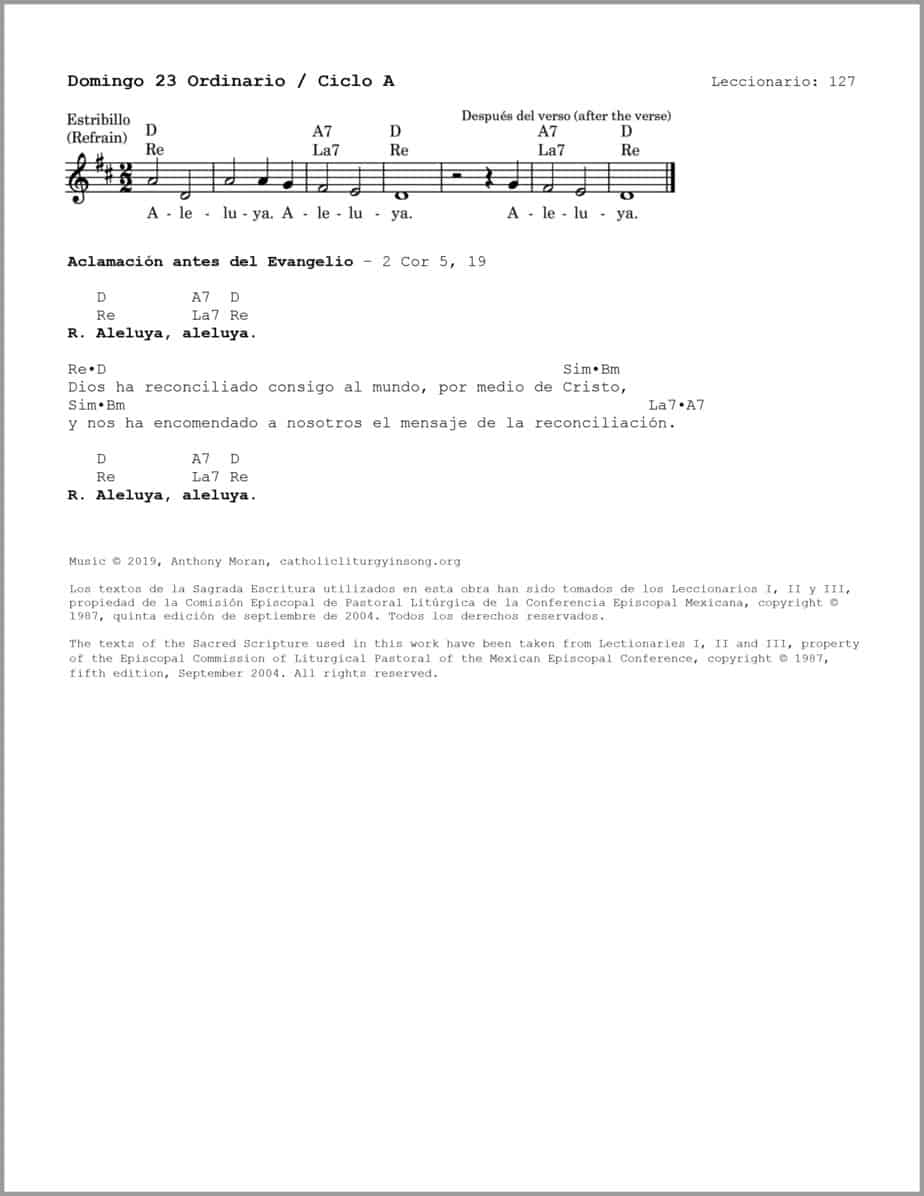 Domingo 23 Ordinario A - Salmo 94 - Señor, que no seamos sordos a tu voz - Image 3