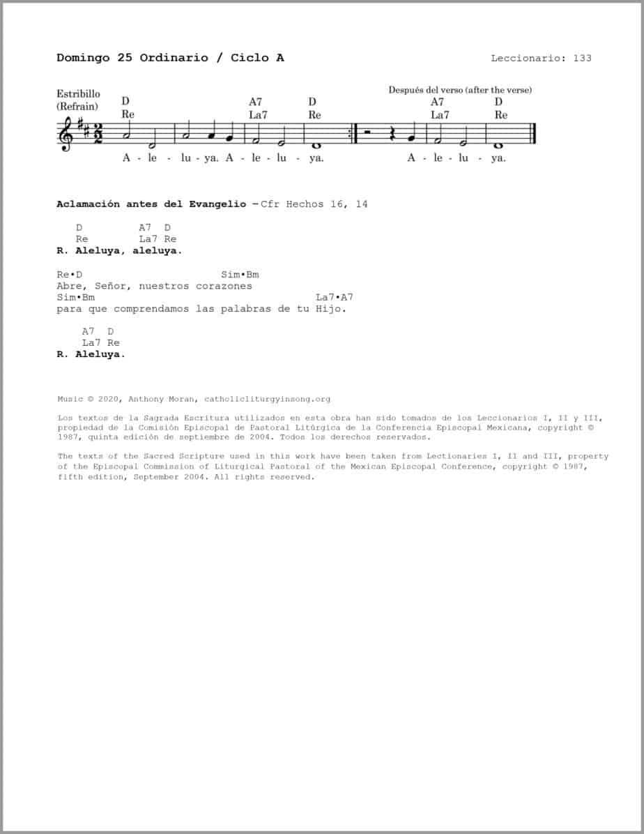 Domingo 25 Ordinario A - Salmo 144 - Cerca está el Señor de los que lo invocan - Image 3