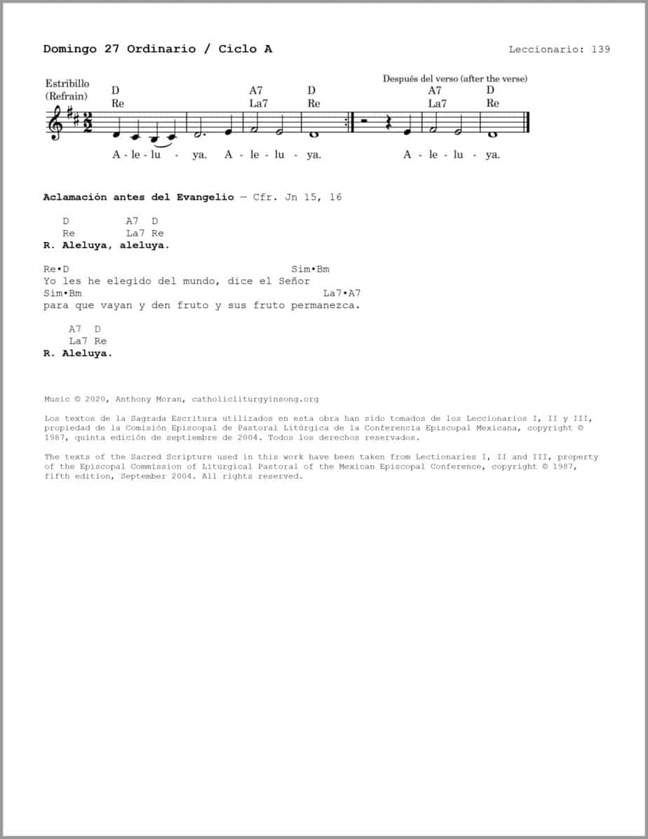 Domingo 27 Ordinario A - Salmo 79 - La viña del Señor es la casa de Israel - Image 3