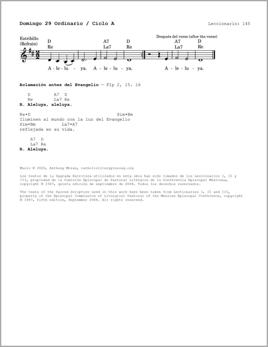 Domingo 29 Ordinario A - Salmo 95 - Cantemos la grandeza del Señor - Image 3