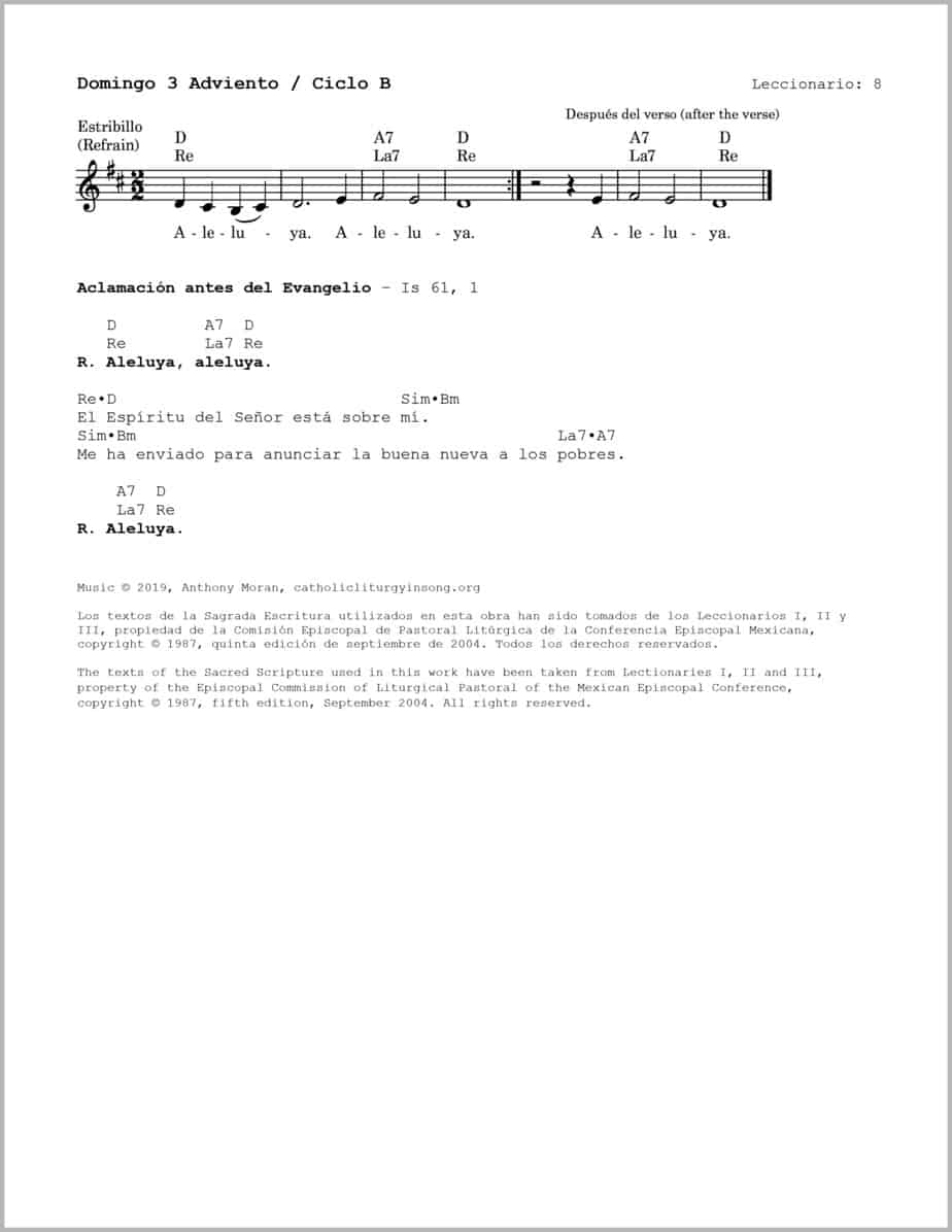 Domingo 3 Adviento B - Salmo - Mi espíritu se alegra en Dios, mi salvador - Image 3