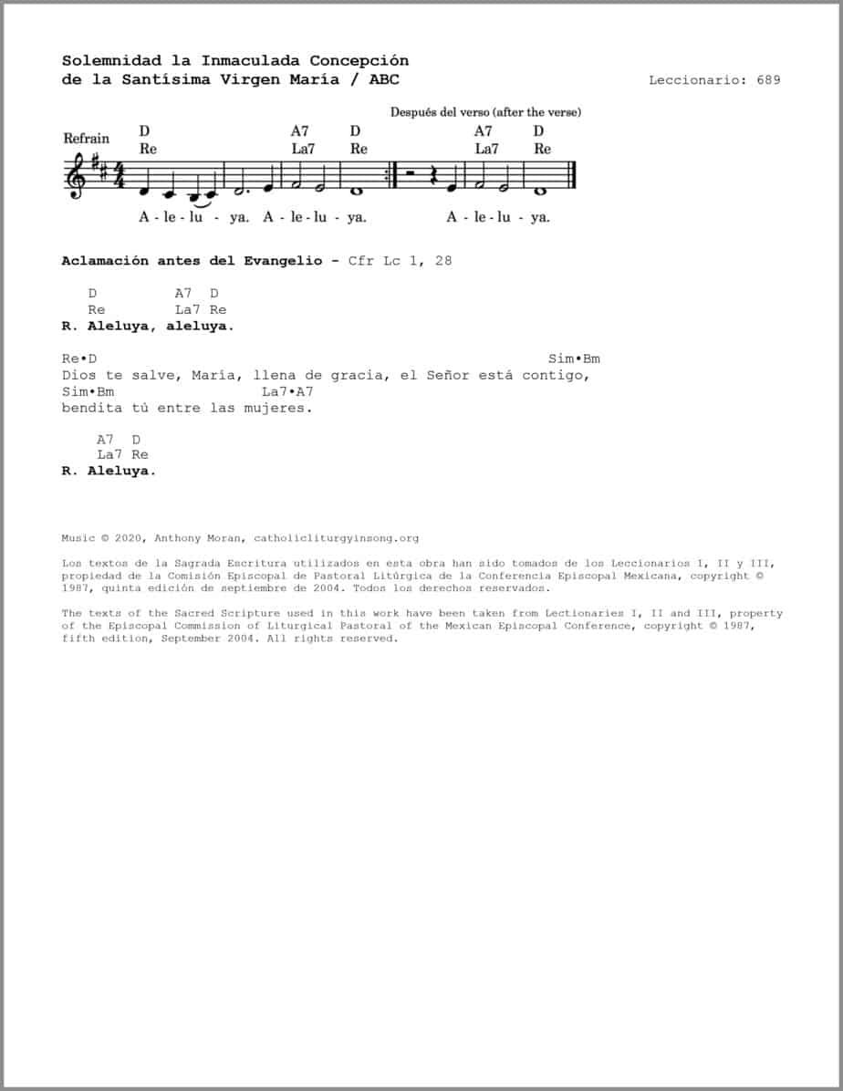 Inmaculada Concepción de la Santísima Virgen María - Salmo 97 - Cantemos al Señor un canto nuevo, pues ha hecho maravillas - Image 3