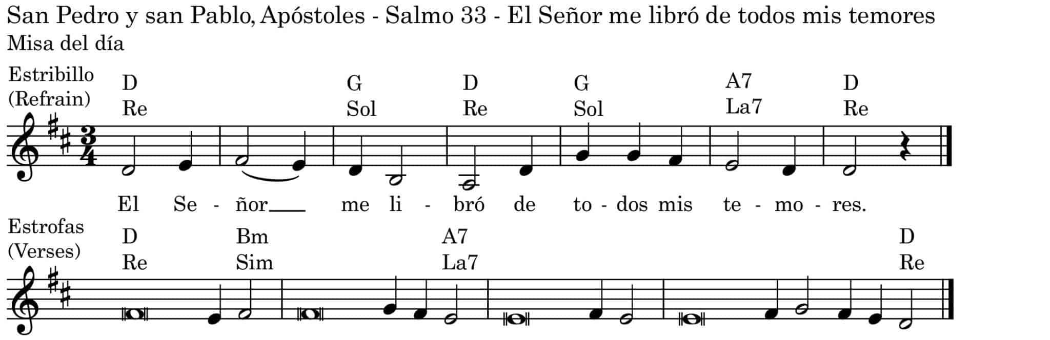 Solemnidad de san Pedro y san Pablo, Apóstoles - Misa del día - Salmo ...